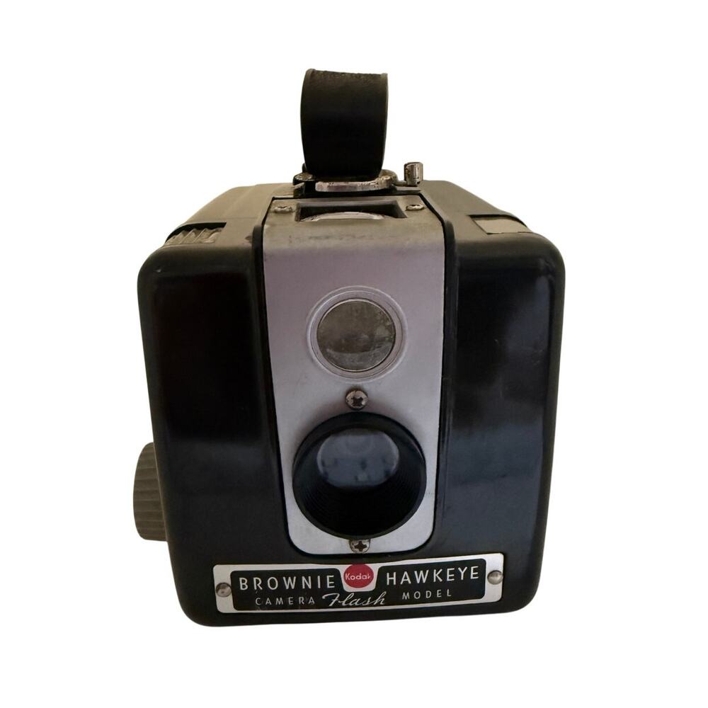 Kodak Brownie Hawkeye Camera Flash Model Vintage 1950s Box Camera USA